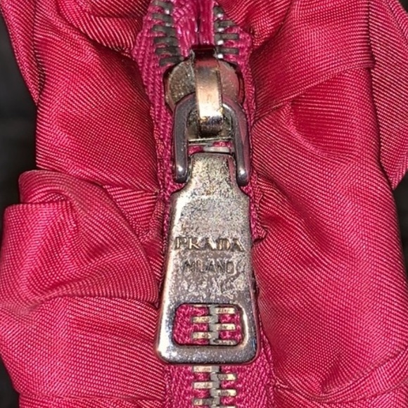 Prada Tessuto Origami Pleated Nylon Clutch - Pink - Picture 4 of 7